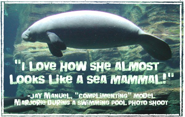 I love how she almost looks like a sea mammal